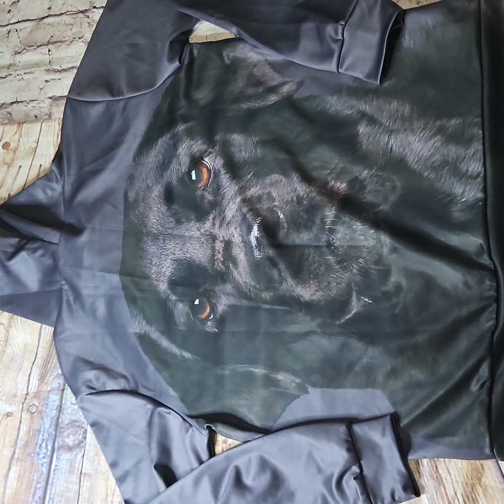 Black Lab - Adult Unisex Lightweight Hoodie Size Small - Picture 4 of 6